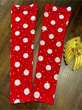 Sparkle Athletic Polka Dots Arm Sleeves Small